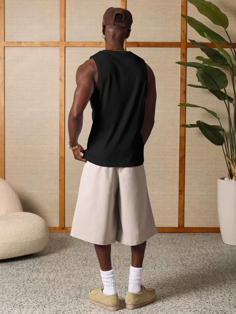 Chemises athlétique côtelé haut de gamme sans manches - Haut d'été Activewear