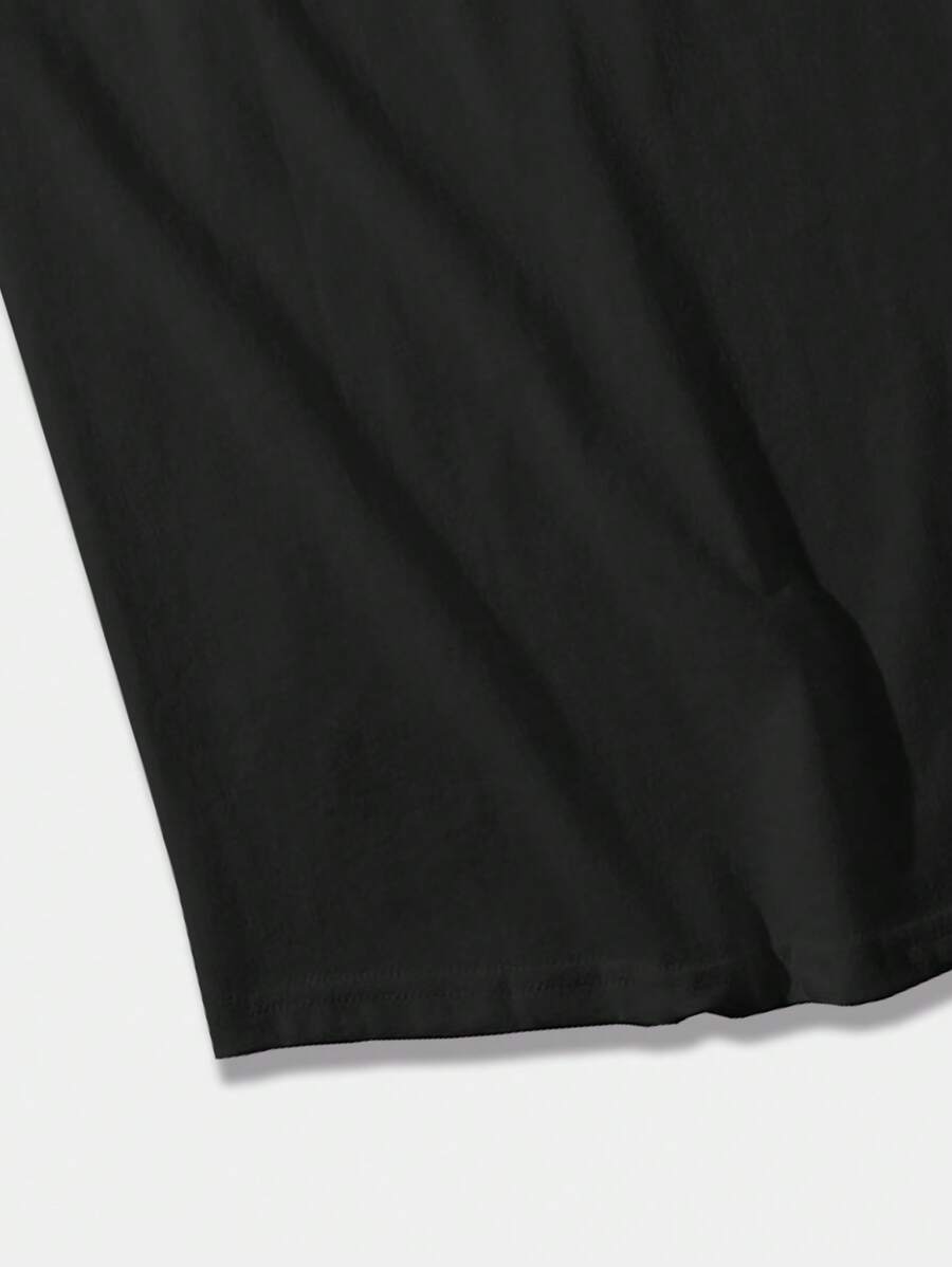 Chemise sans manches à col rond de couleur unie pour homme