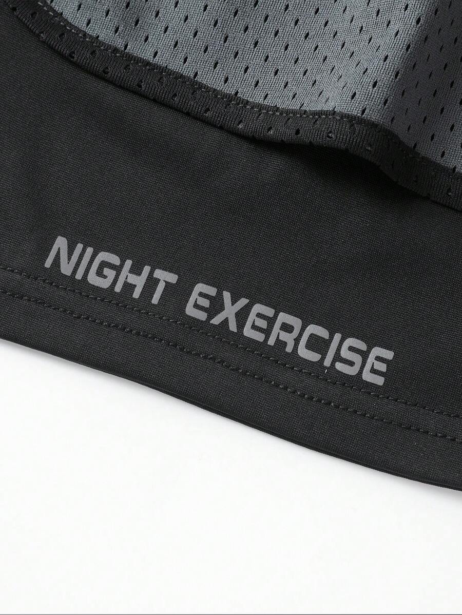 Shorts de sport doublés séchage rapide avec taille élastique imprimé