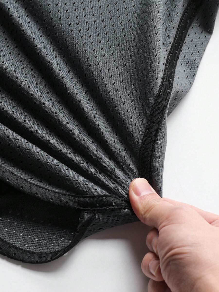 Shorts de sport doublés séchage rapide avec taille élastique imprimé