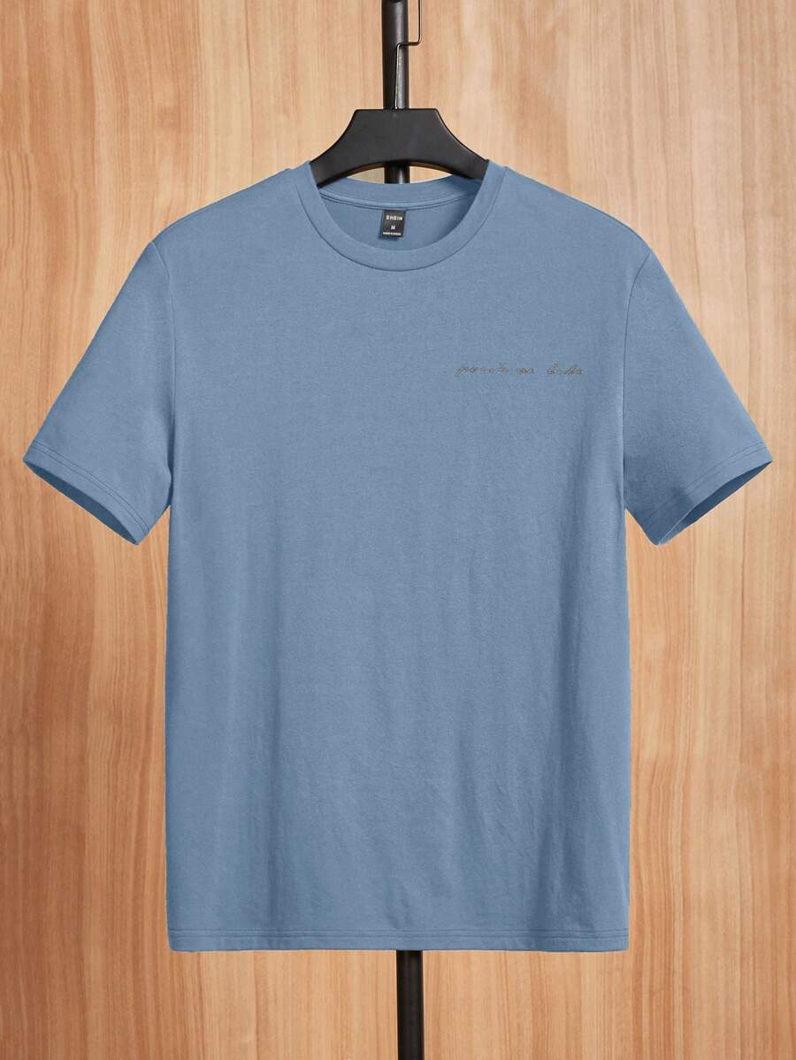 Chemise à col rond imprimée palmier style casual tendance été