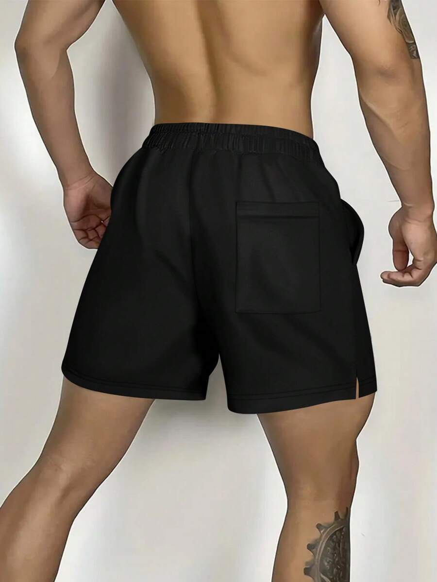 Shorts de sport minimalistes avec taille élastique et cordon ajustable