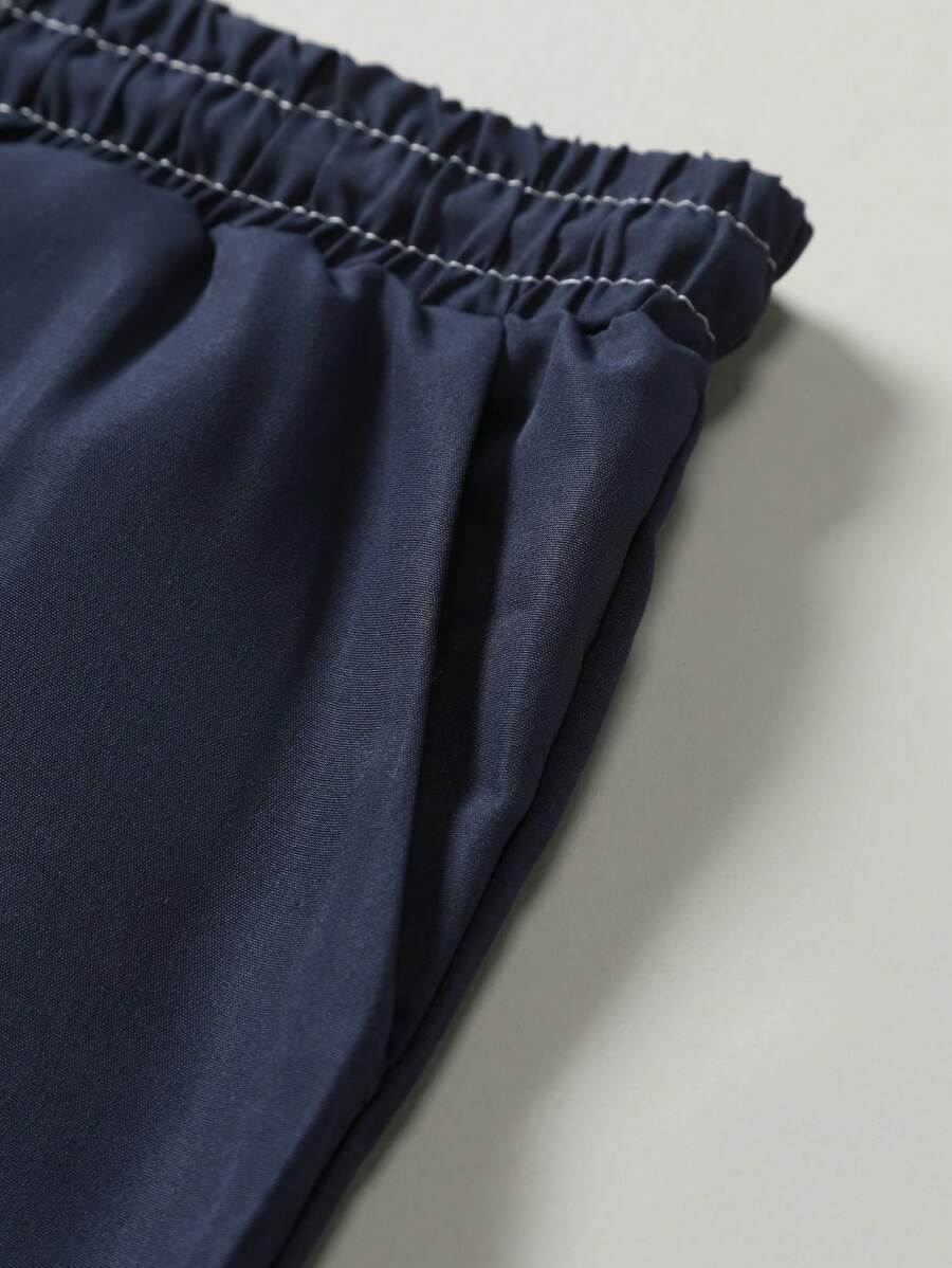 Tenue d'été décontractée à rayures deux ensembles pour hommes