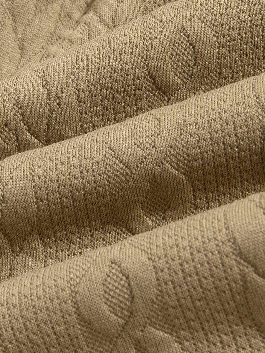 Short décontracté texturé en jacquard tendance pour la plage et le sport