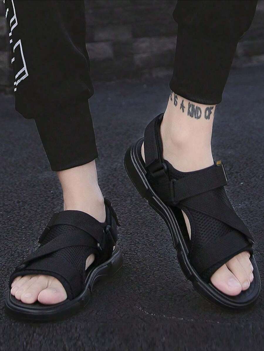 Sandales de pêcheur durables à enfiler – Tenue de plage décontractée pour homme