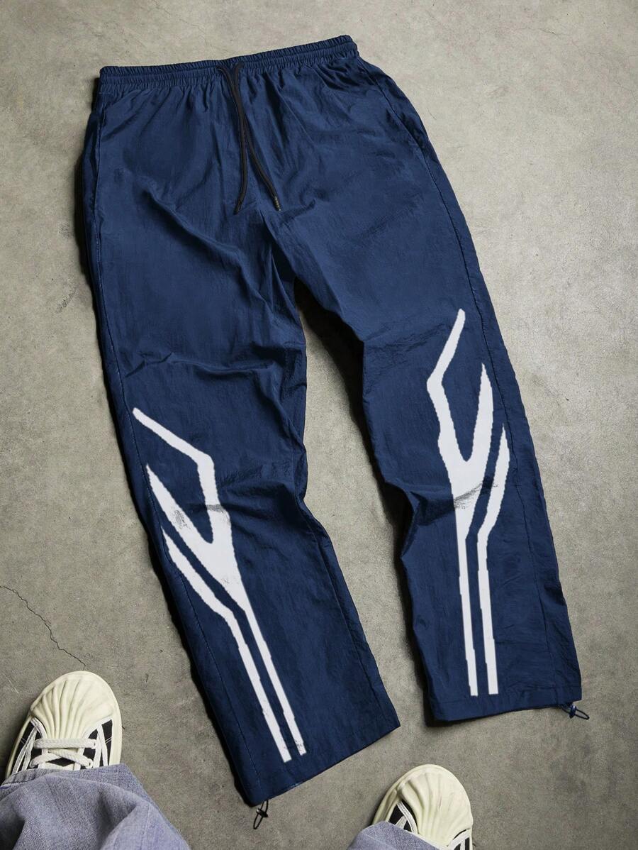 Pantalon de survêtement court à blocs de couleurs avec cordon de serrage à la taille