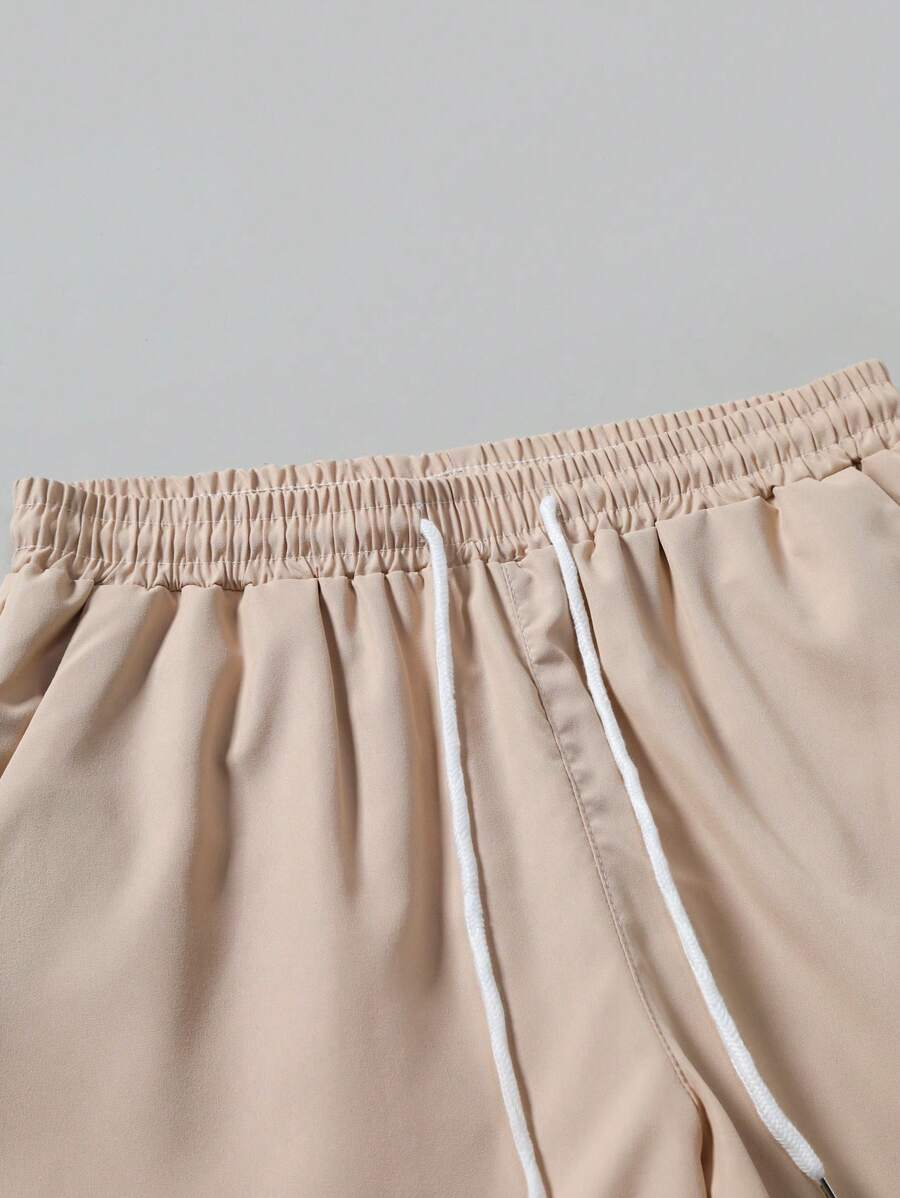 Tenue d'été décontractée à rayures deux ensembles pour hommes
