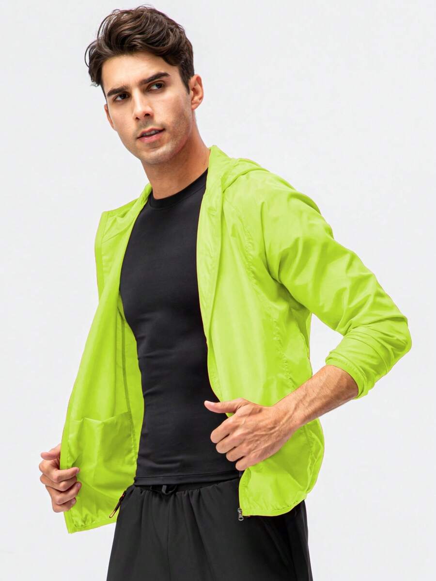 Veste coupe-vent décontractée, résistante à l'eau et à séchage rapide