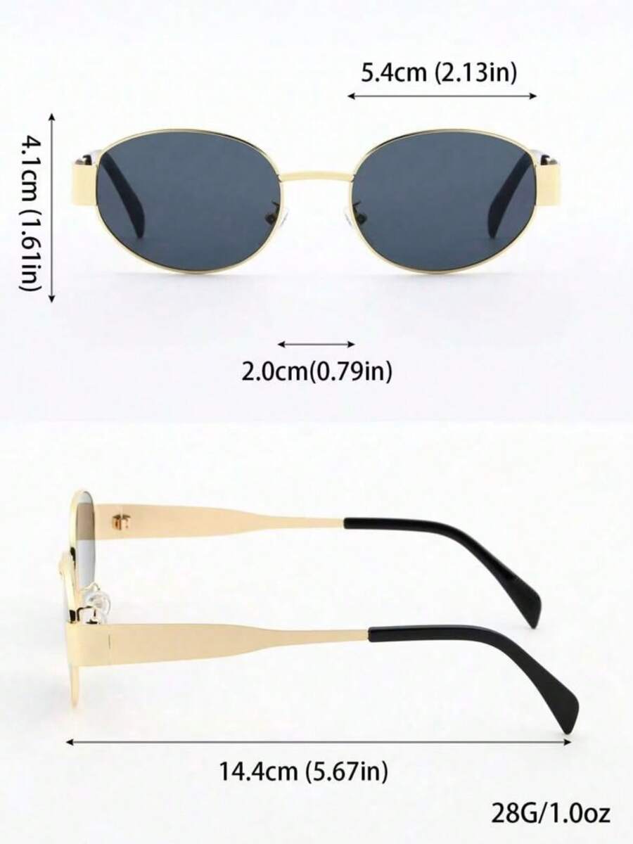 Lunettes de soleil rondes noires en métal pour homme – Accessoire de mode punk vintage