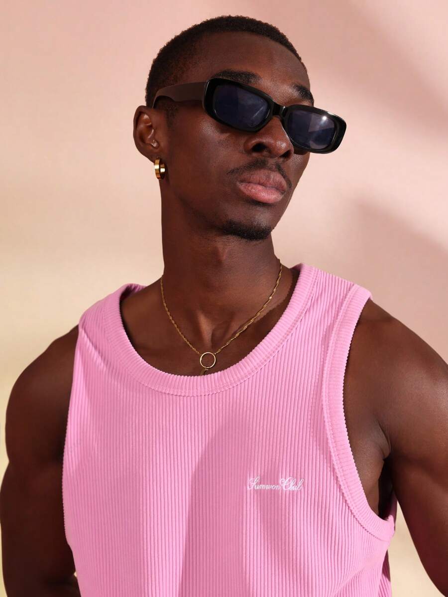 Chemises athlétique côtelé haut de gamme sans manches - Haut d'été Activewear