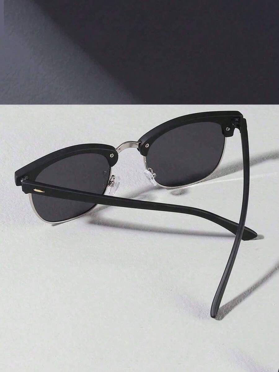 Lunettes de soleil vintage à monture métallique - Classiques pour homme
