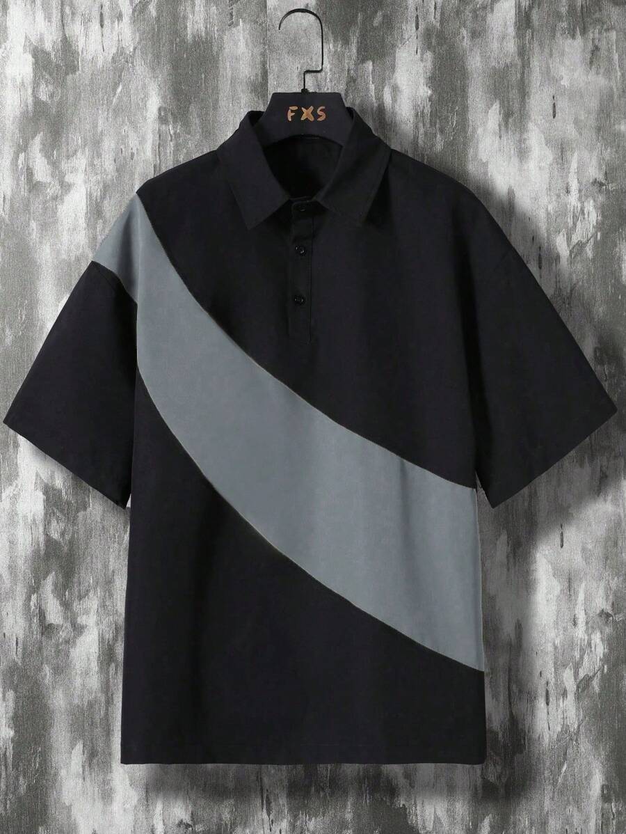 Deux ensemble utilitaire urbain chemise streetwear et short cargo
