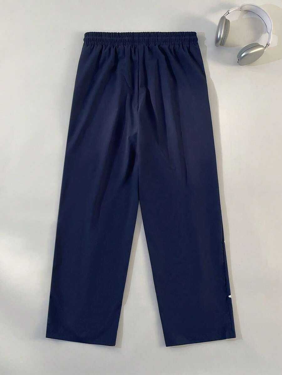 Pantalon de survêtement élégant avec patchs contrastés pour hommes