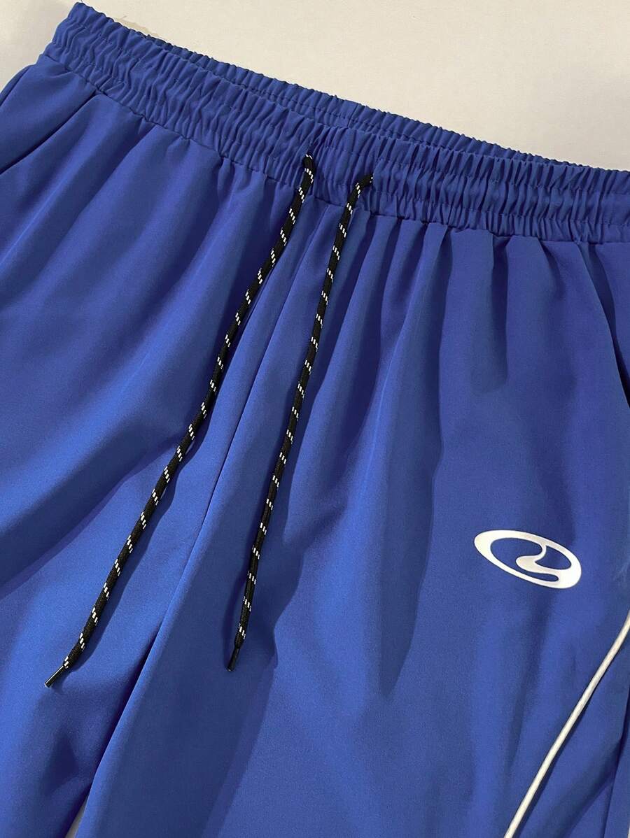 Pantalon de survêtement élégant avec patchs contrastés pour hommes