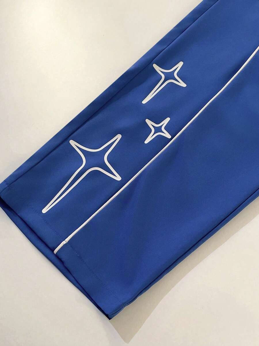 Pantalon de survêtement élégant avec patchs contrastés pour hommes