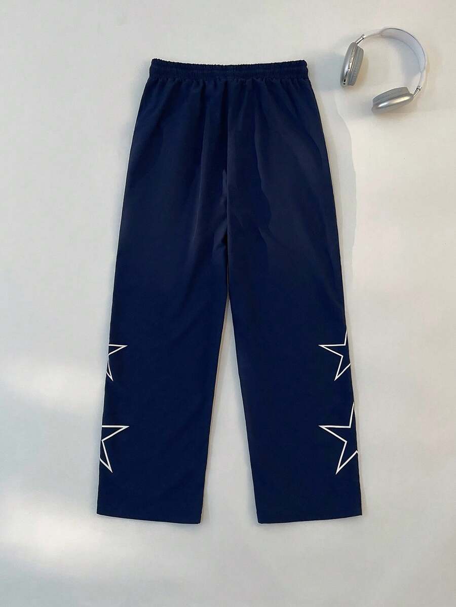 Pantalon de survêtement élégant avec patchs contrastés pour hommes
