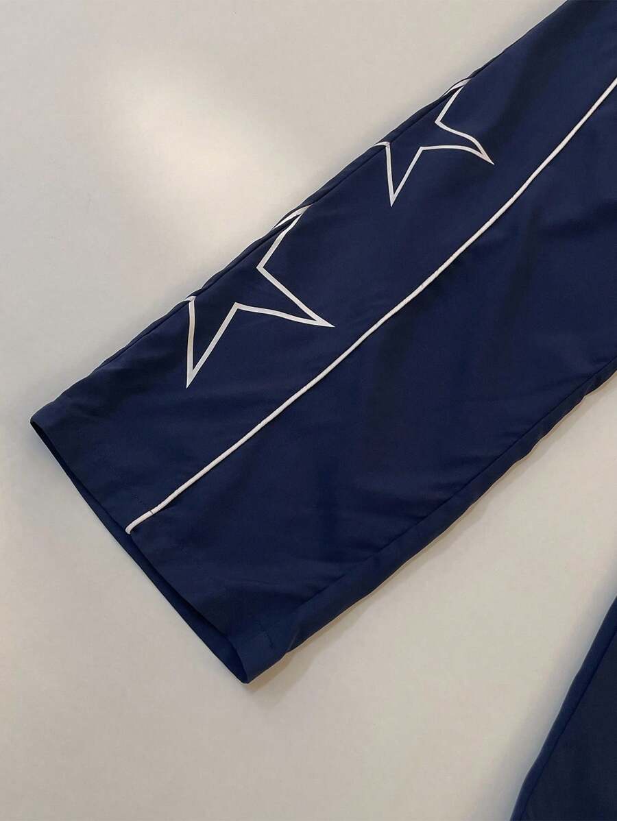 Pantalon de survêtement élégant avec patchs contrastés pour hommes