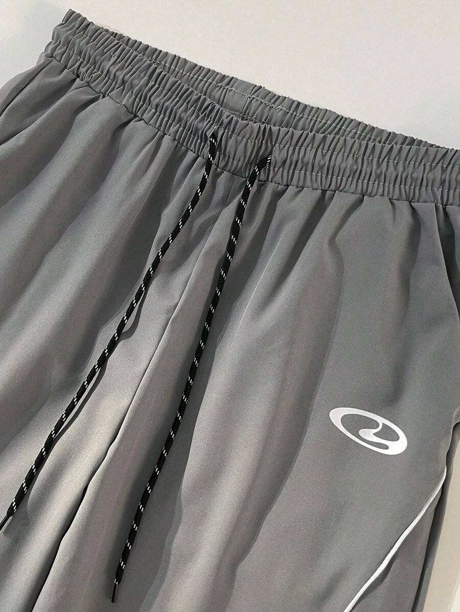 Pantalon de survêtement élégant avec patchs contrastés pour hommes