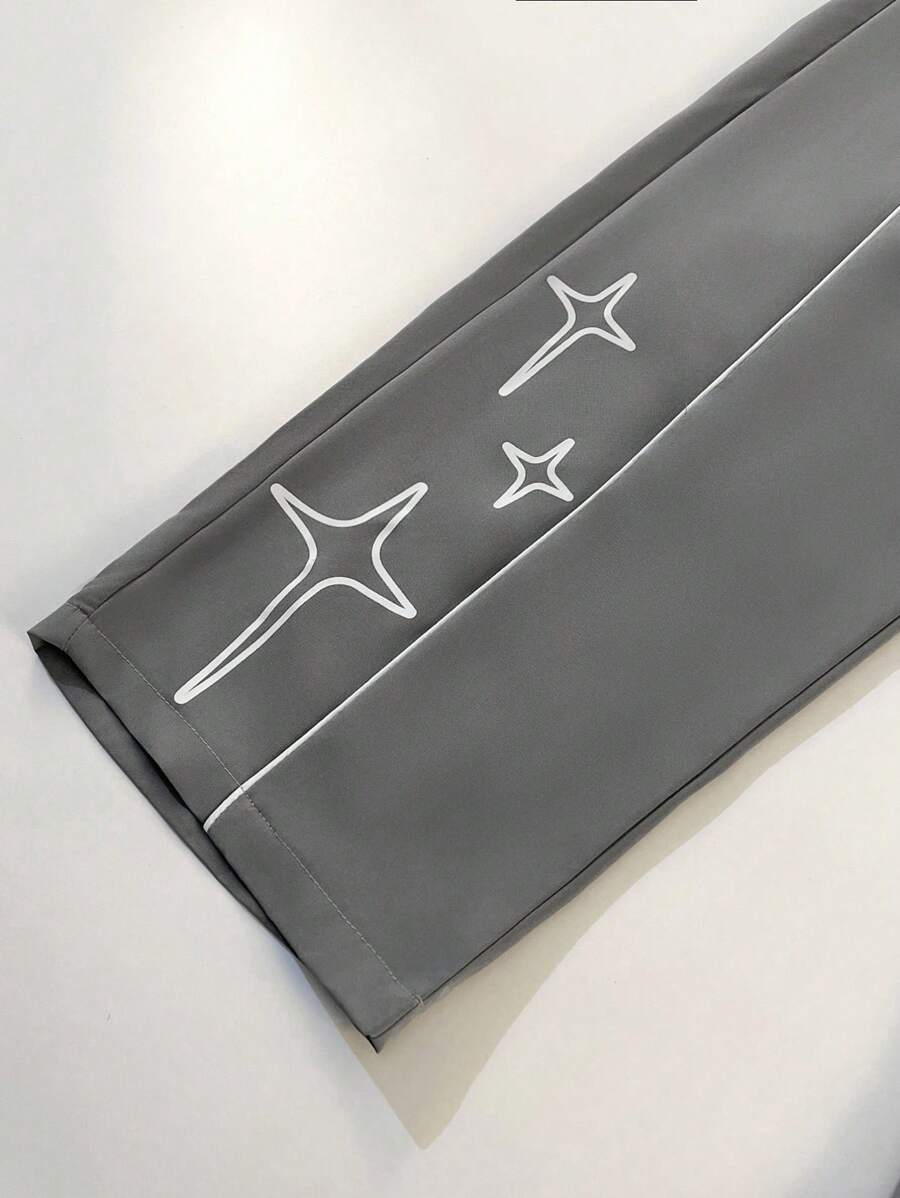 Pantalon de survêtement élégant avec patchs contrastés pour hommes