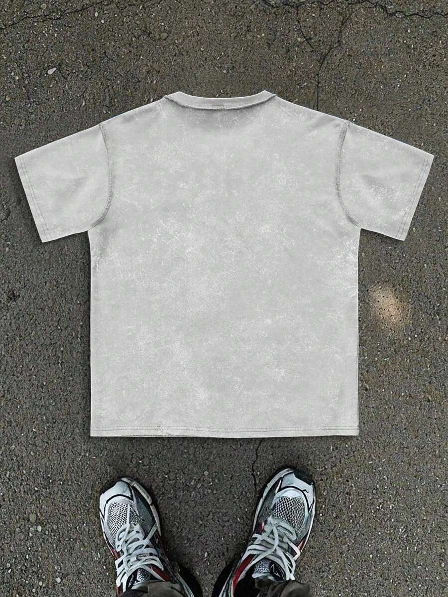 Chemise à col rond casual avec poche style streetwear tendance pour hommes