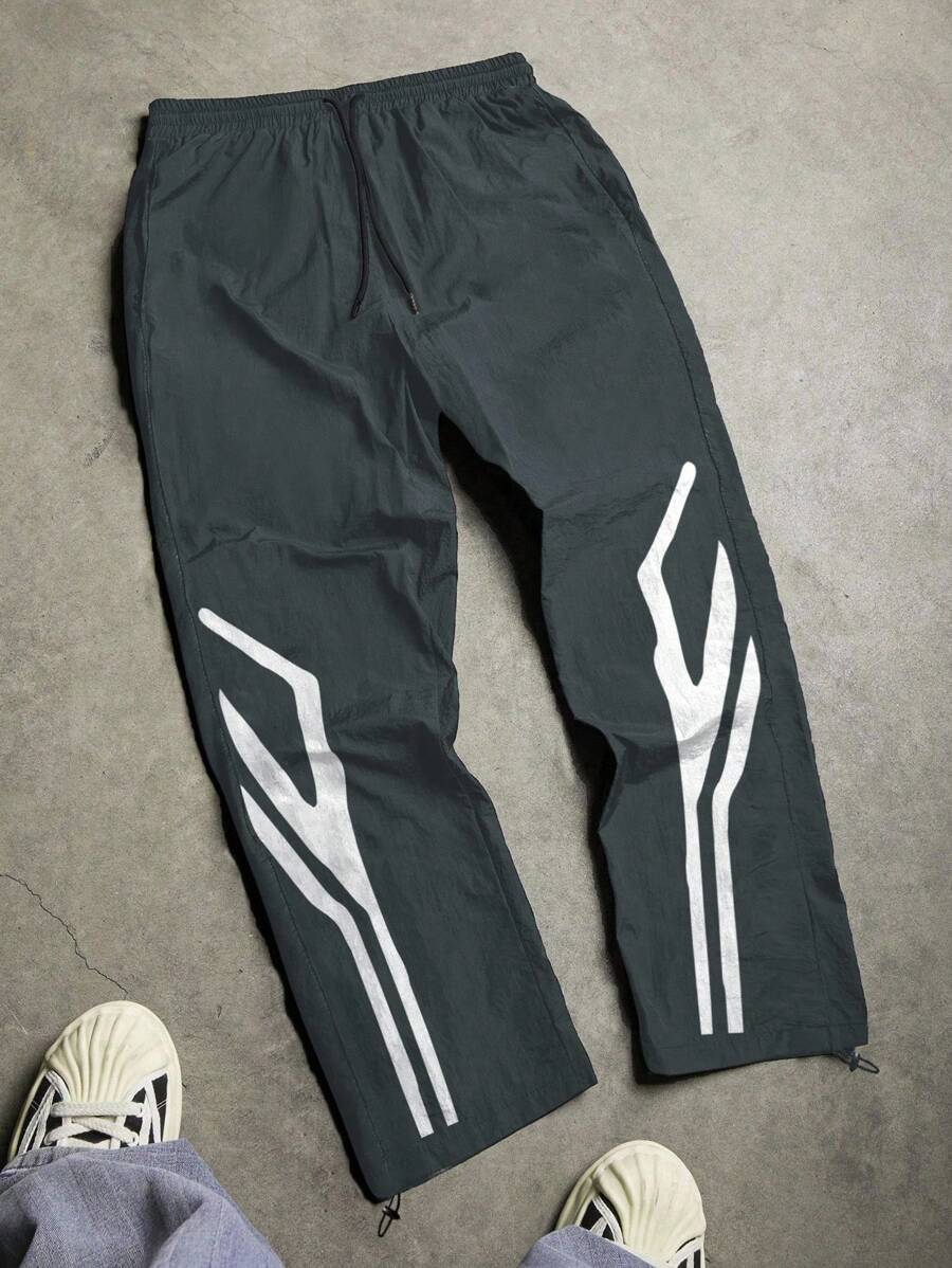 Pantalon de survêtement court à blocs de couleurs avec cordon de serrage à la taille