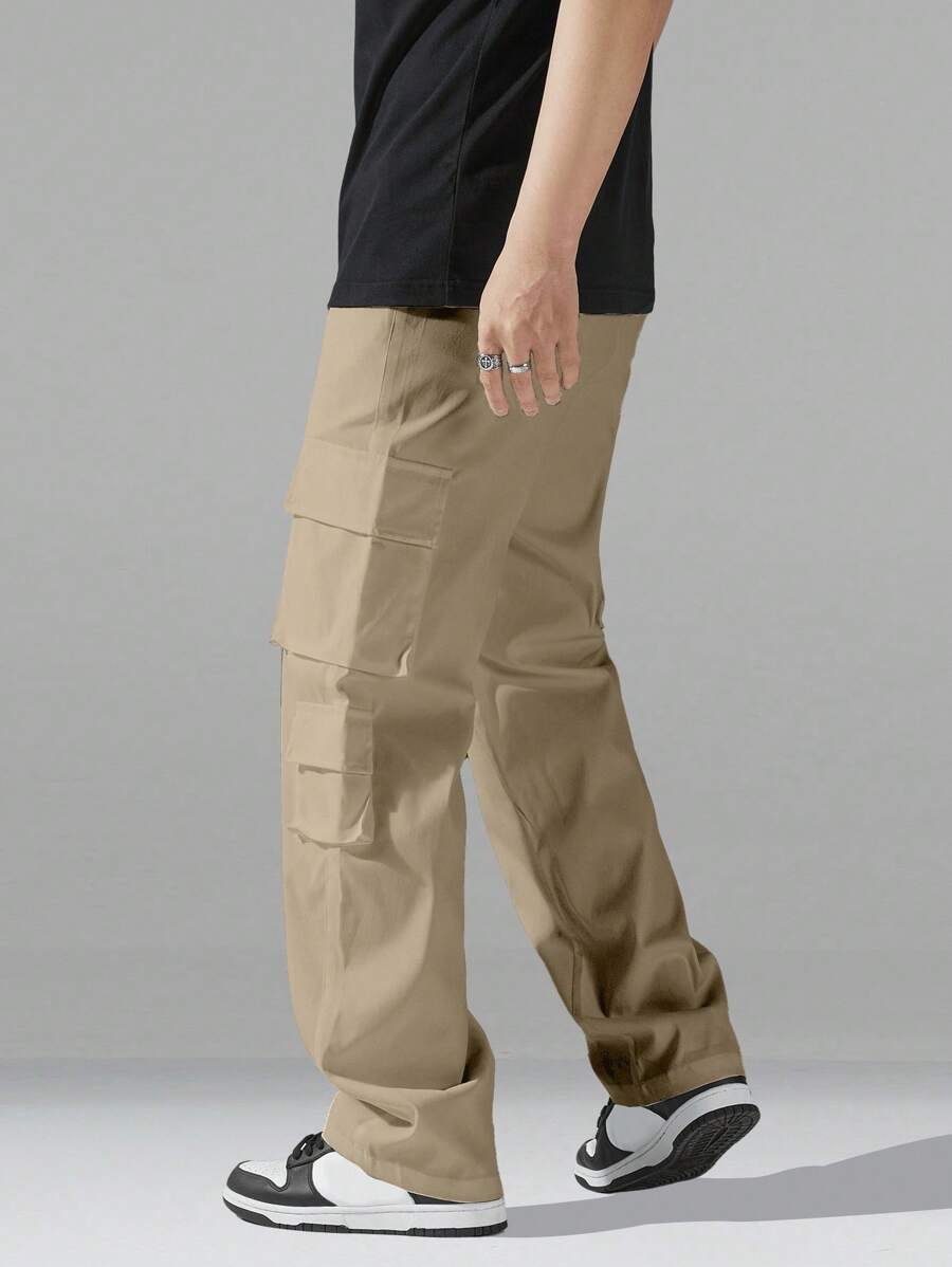 Pantalon cargo utilitaire baggy streetwear avec cordon de serrage