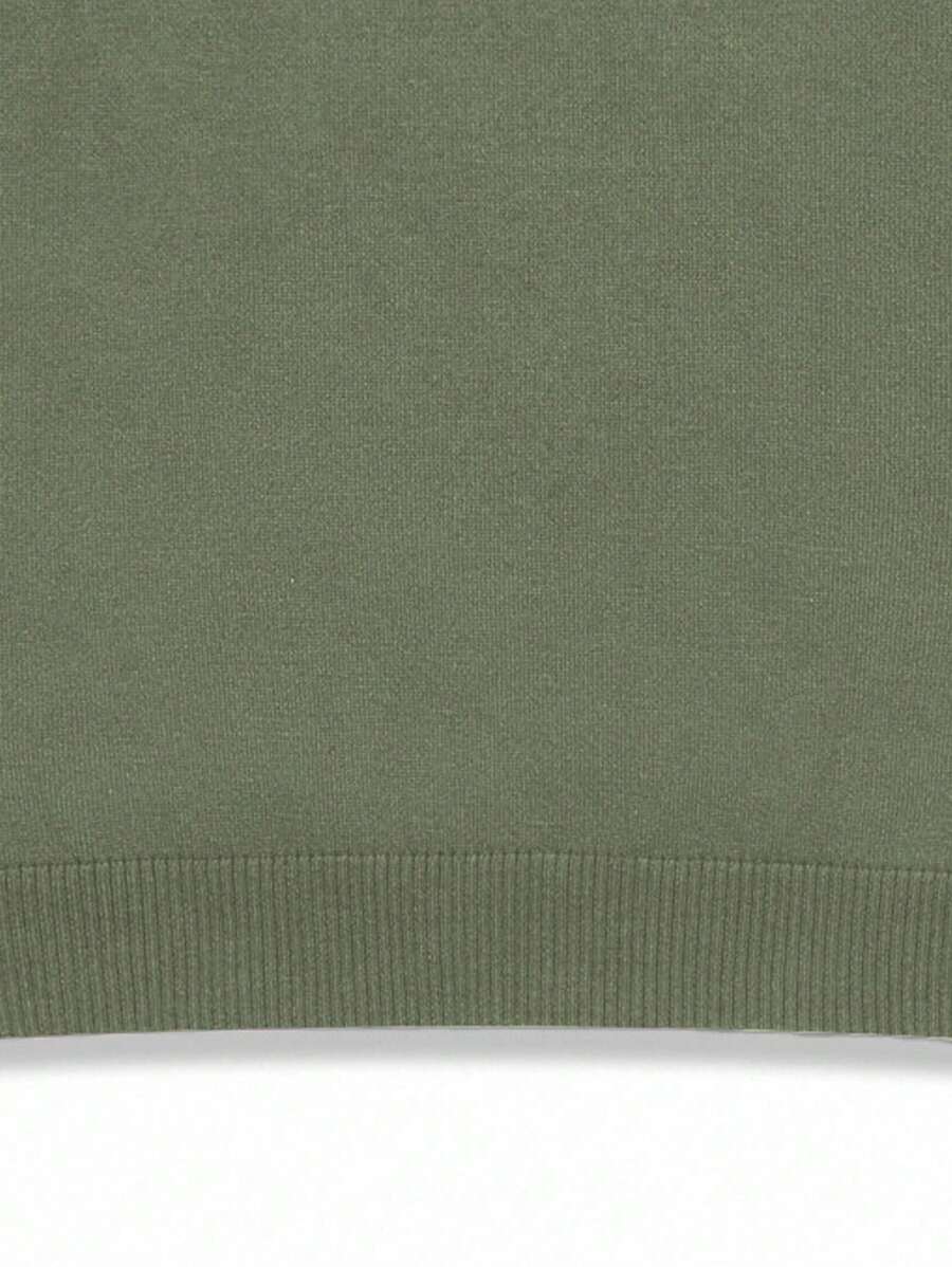 Chemise à rayures décontractée à col ras du cou et manches courtes pour homme