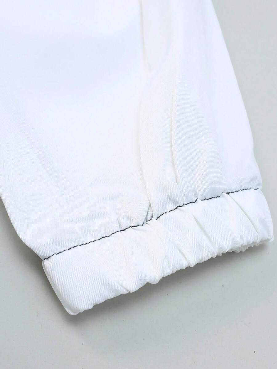 Veste coupe-vent légère avec fermeture éclair sur le devant pour homme