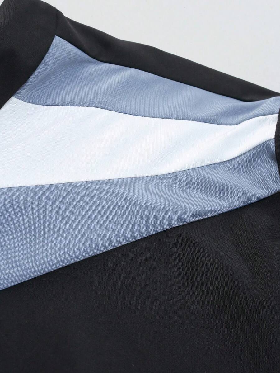 Veste coupe-vent légère avec fermeture éclair sur le devant pour homme