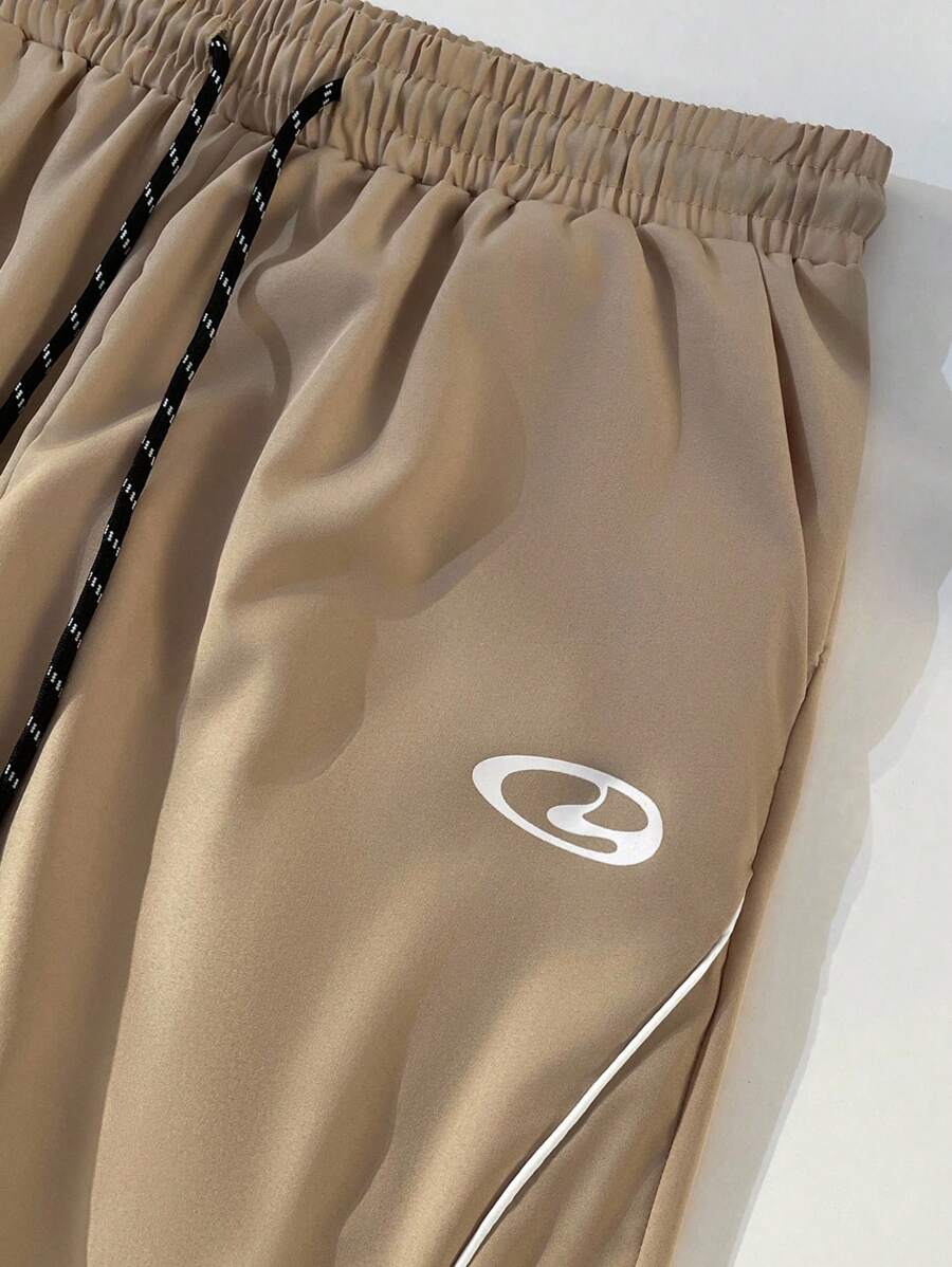 Pantalon de survêtement élégant avec patchs contrastés pour hommes
