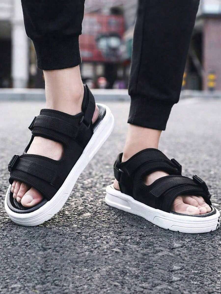 Sandales de pêcheur durables à enfiler – Tenue de plage décontractée pour homme