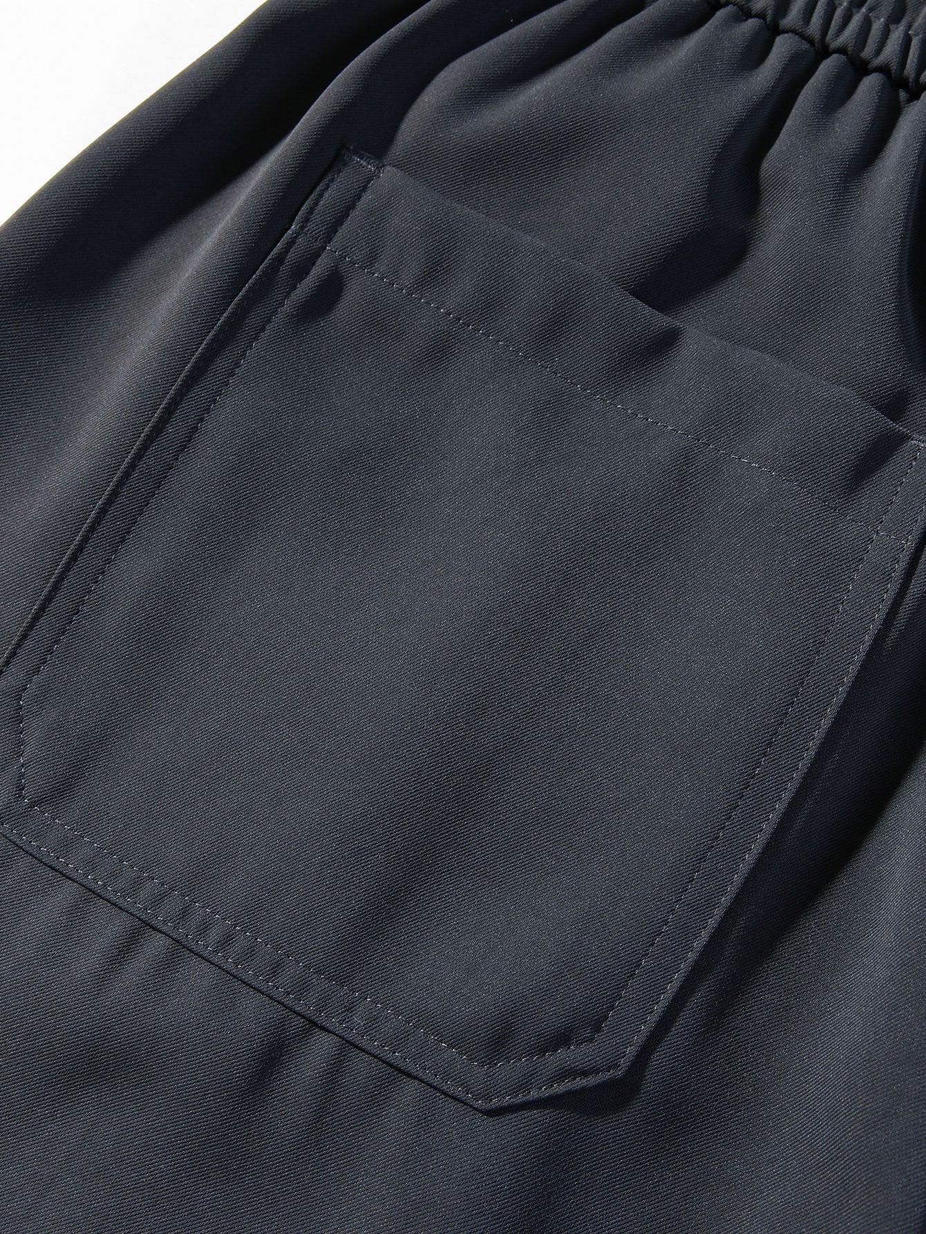 Pantalon droit élégant à simple pli et cordon de serrage pour homme