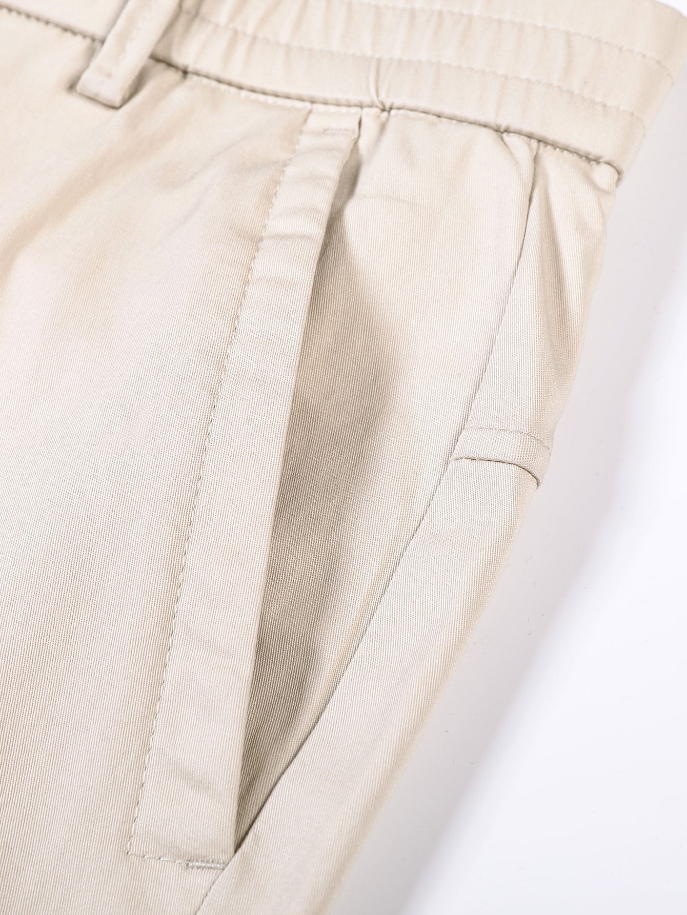 Pantalon droit à taille élastique élégant et classique pour homme