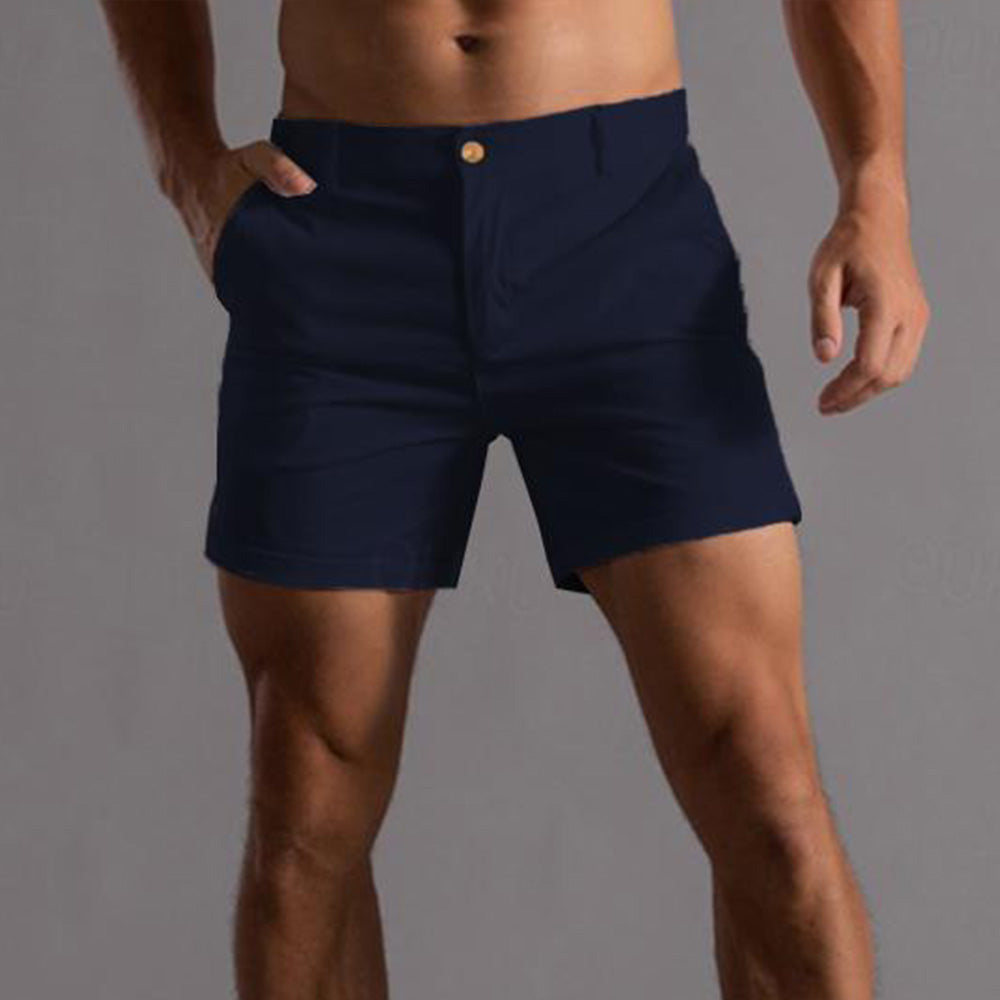Shorts courts élégants avec style chino pour hommes et confort chic