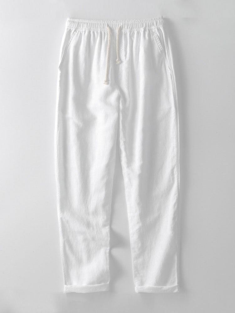 Ensemble à manches courtes pour homme – Tenue d'été légère en lin