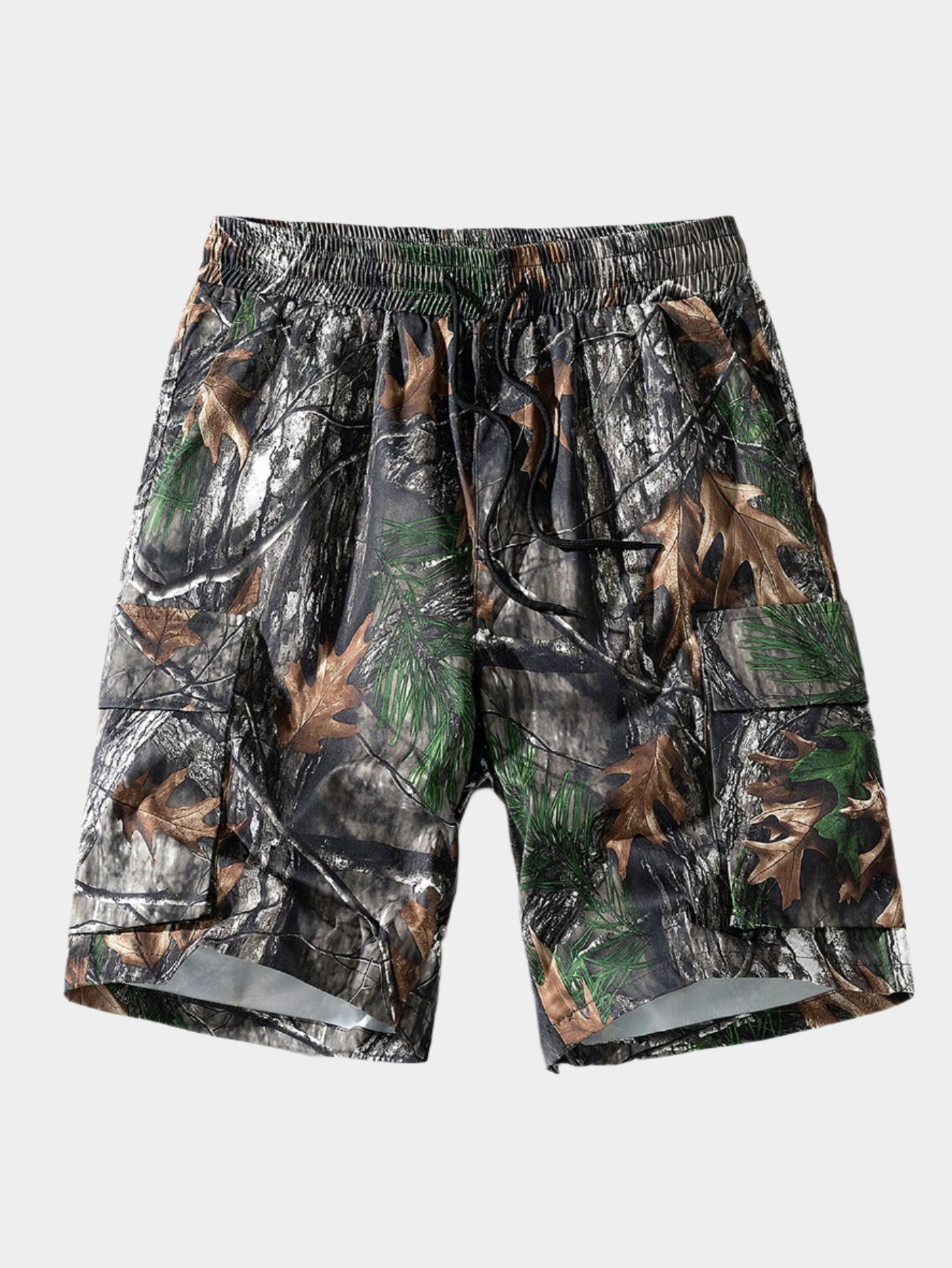 Short bermuda camouflage forêt – Style extérieur à cordon pour homme