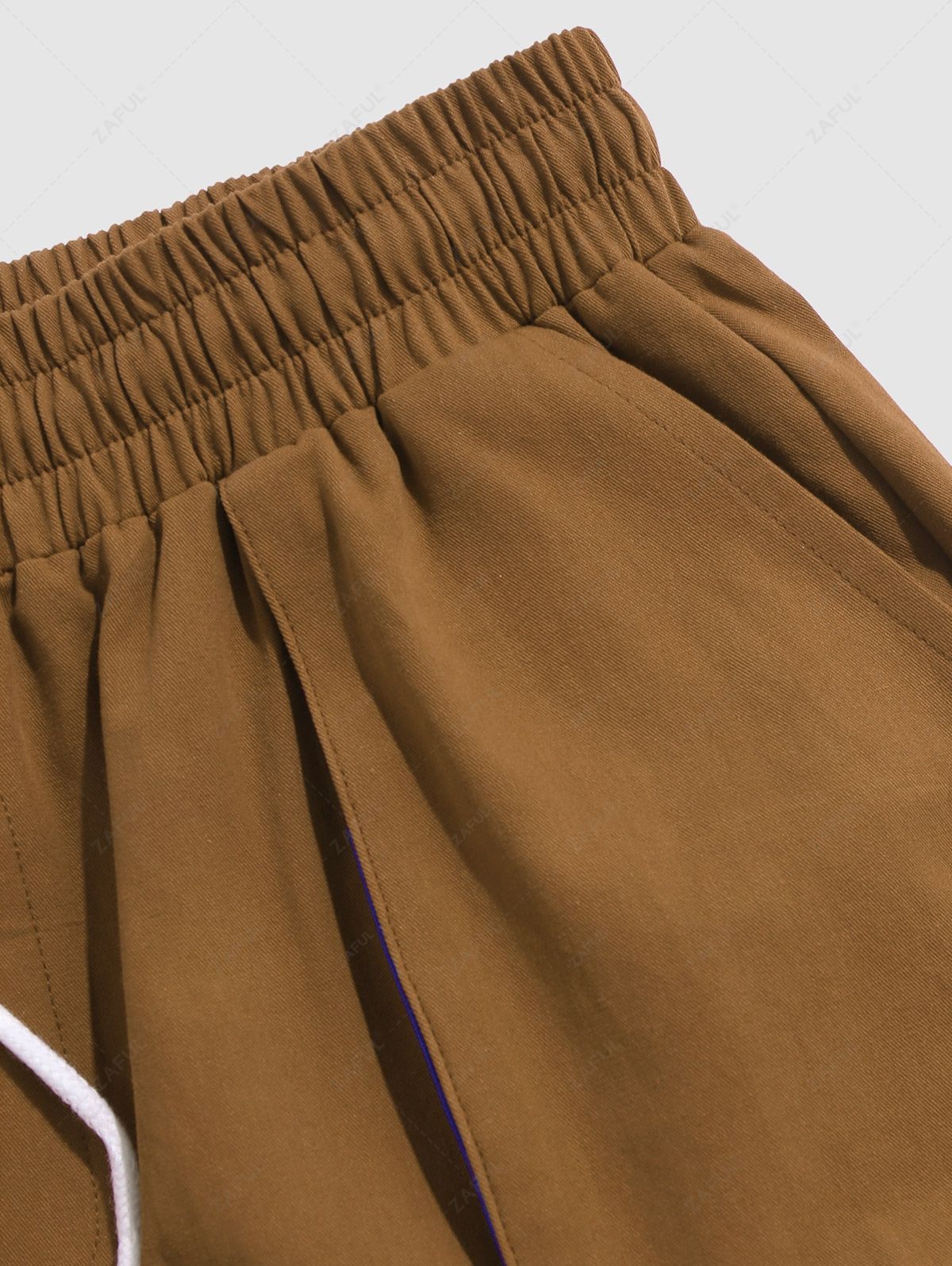 Bermuda à cordon de serrage et blocs de couleurs – Streetwear homme