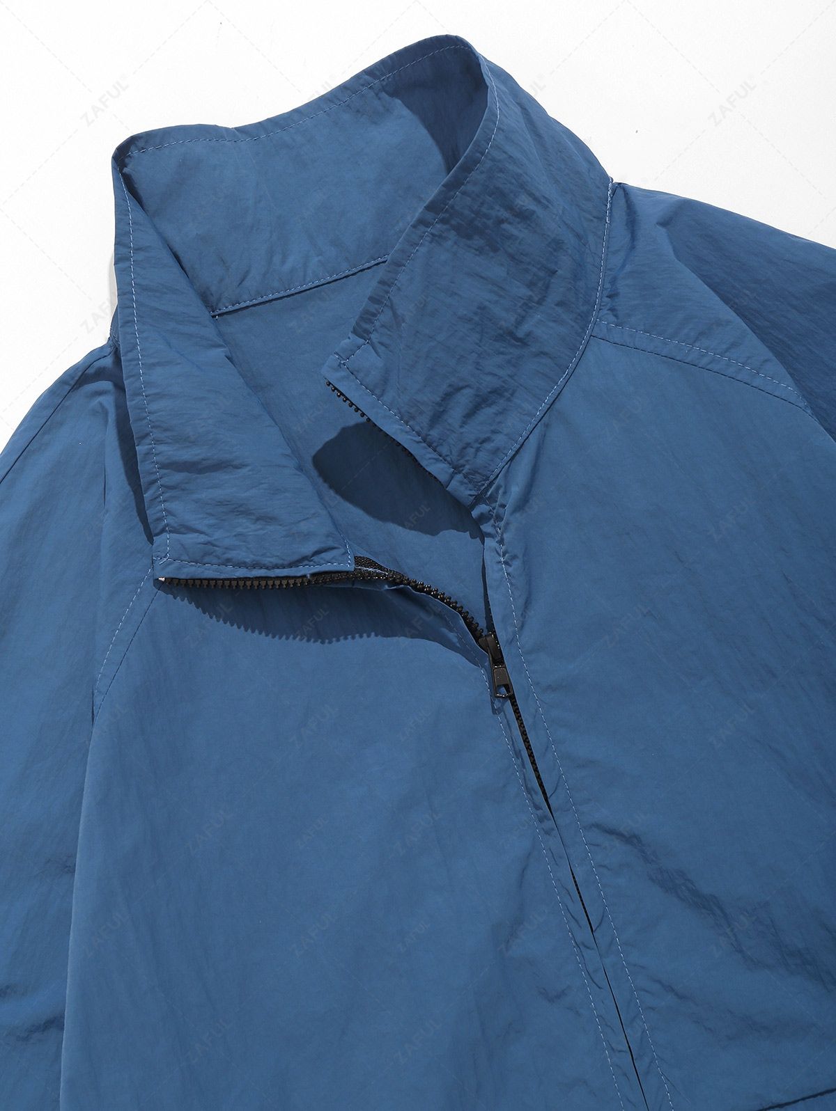 Veste coupe-vent à demi-zip avec imprimé New York pour homme