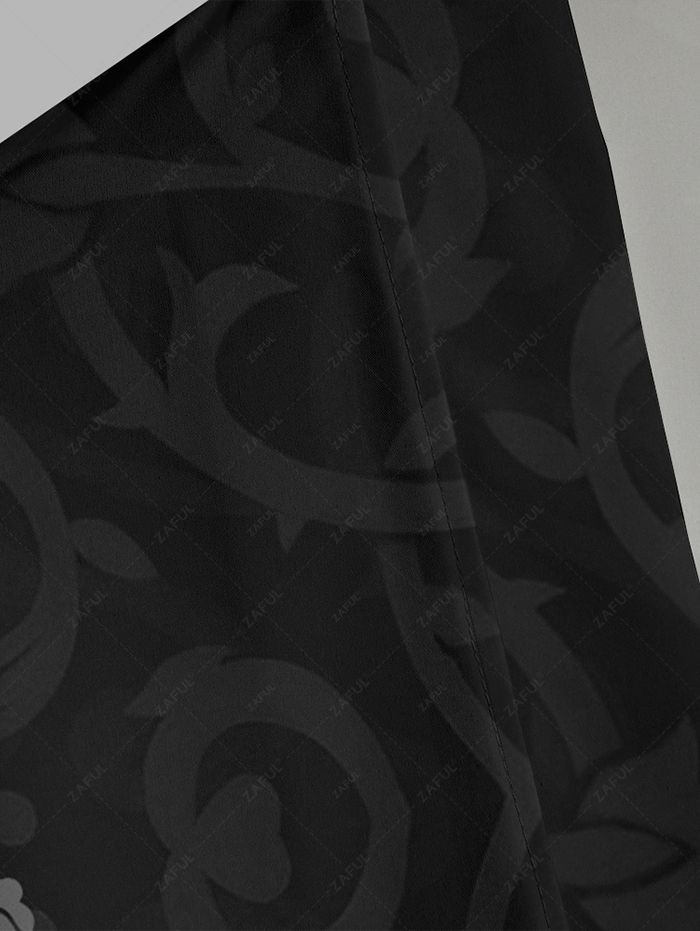 Imprimé dragon oriental deux ensembles avec short pour un style estival