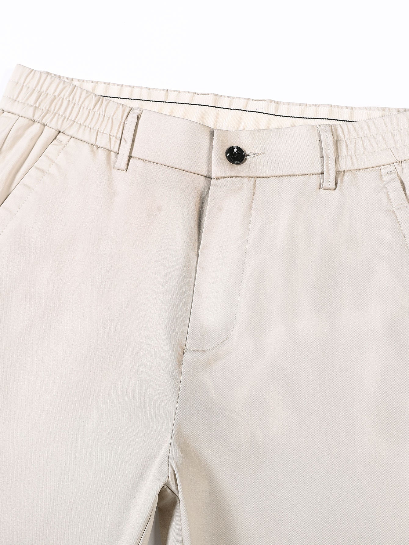 Pantalon droit à taille élastique élégant et classique pour homme