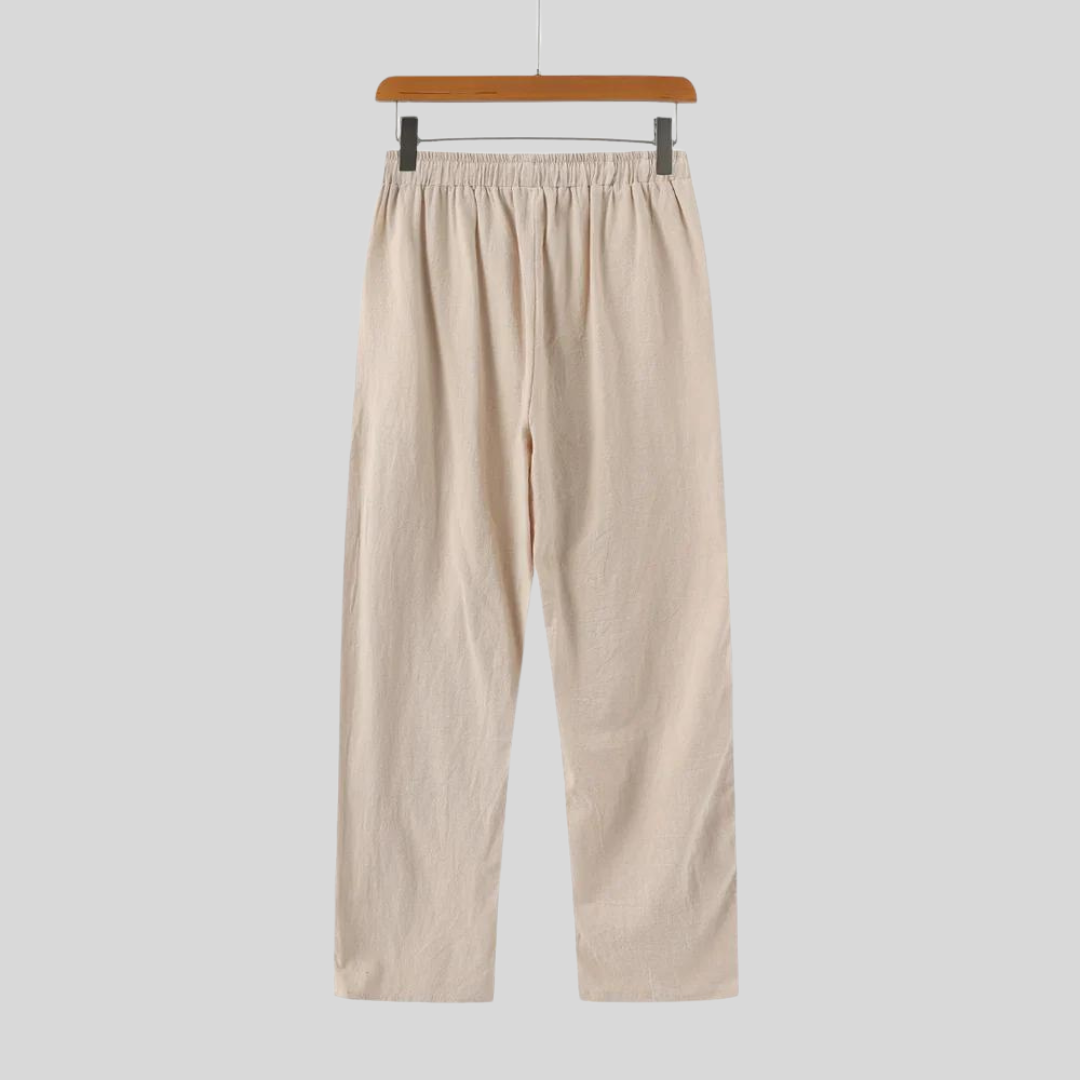 Pantalon en lin léger – Élégance et confort d'été pour homme