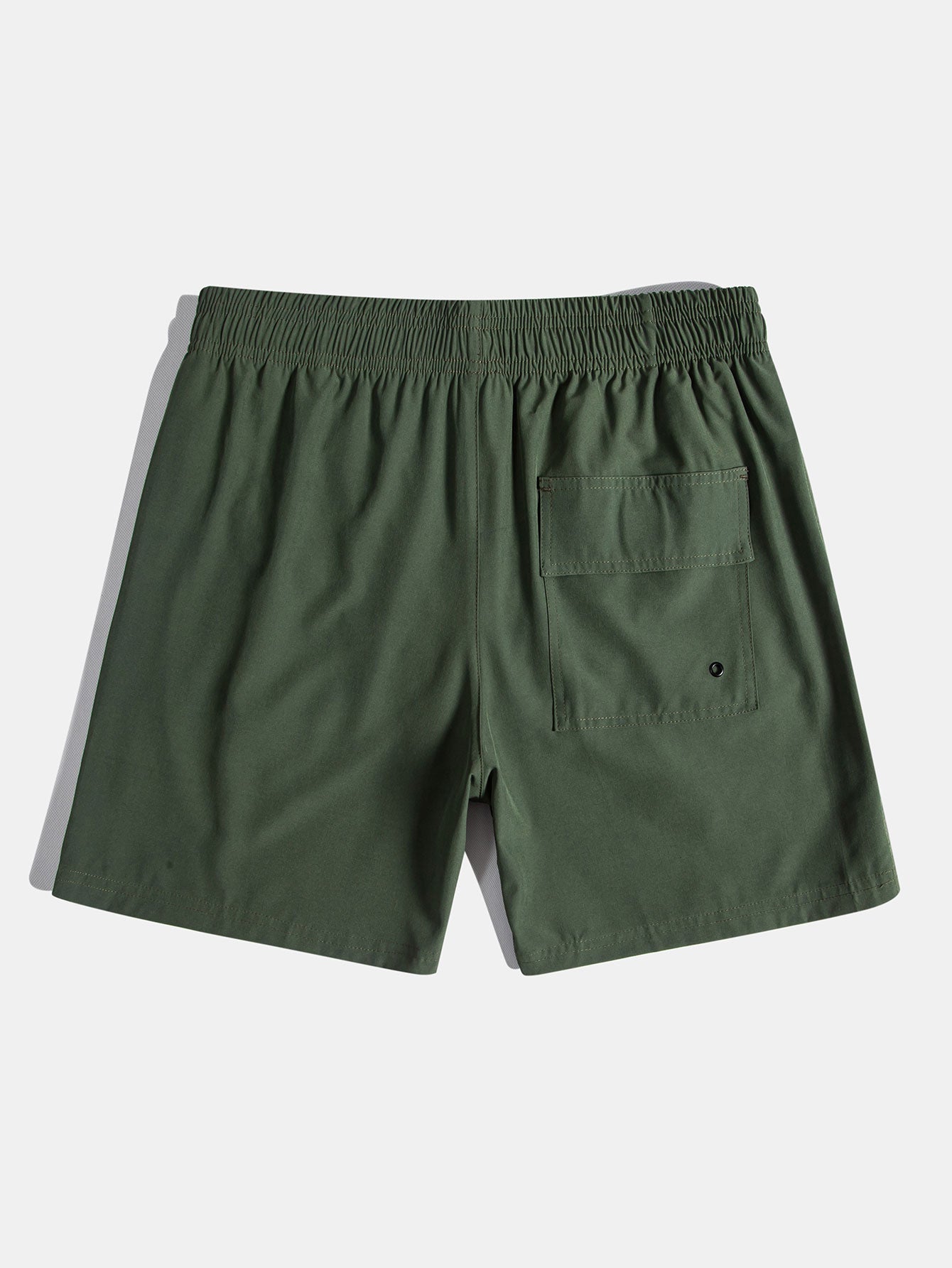 Imprimé palmiers chemise et short de bain à cordon de serrage deux ensembles