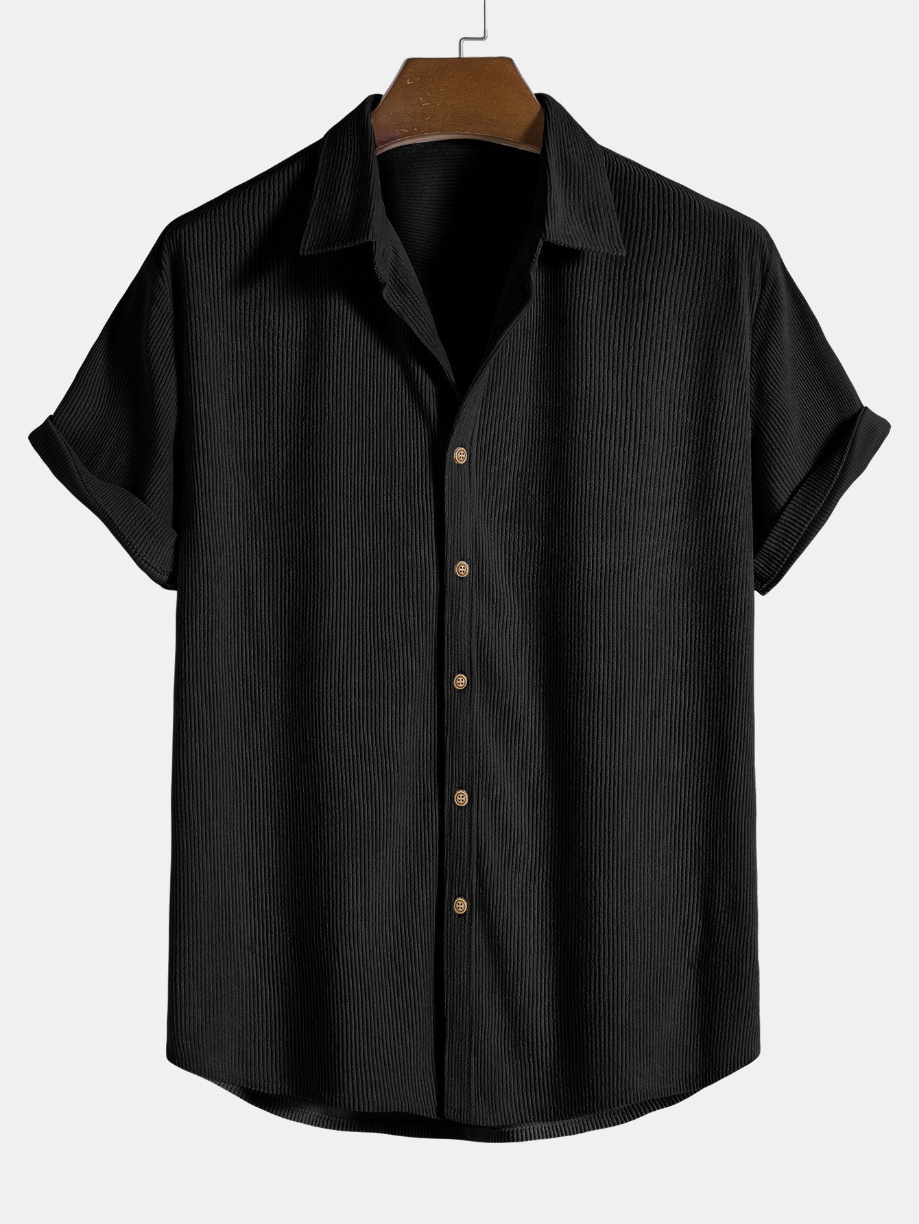 Polo boutonné à manches courtes en coton – Tenue d'été décontractée