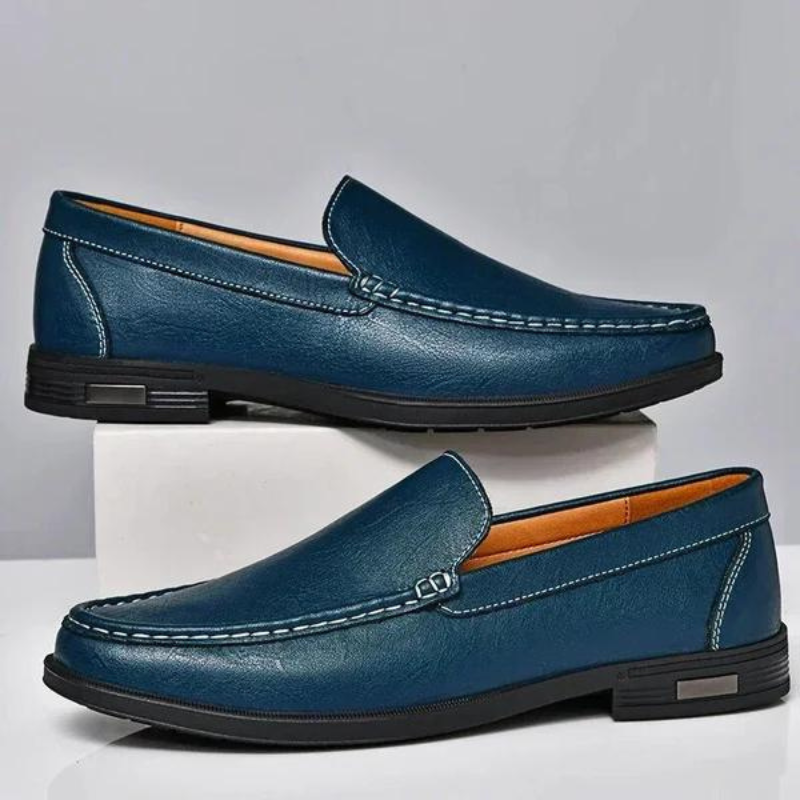 Mocassins en cuir – Chaussures habillées à enfiler haut de gamme pour homme