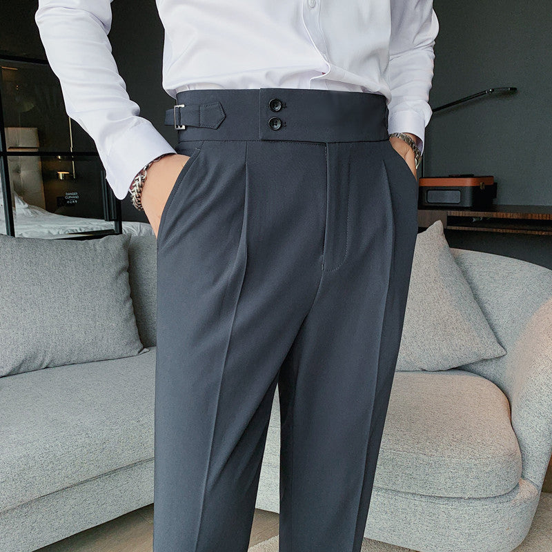 Pantalon slim fit pour homme – Style business décontracté moderne