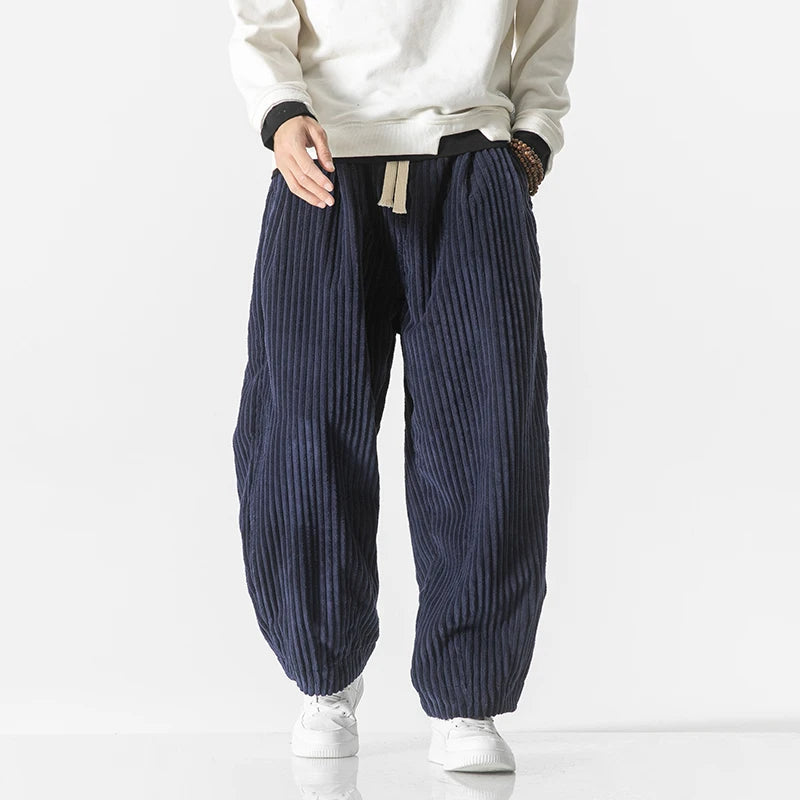 Pantalon de détente en velours côtelé urbain – Coupe décontractée pour homme