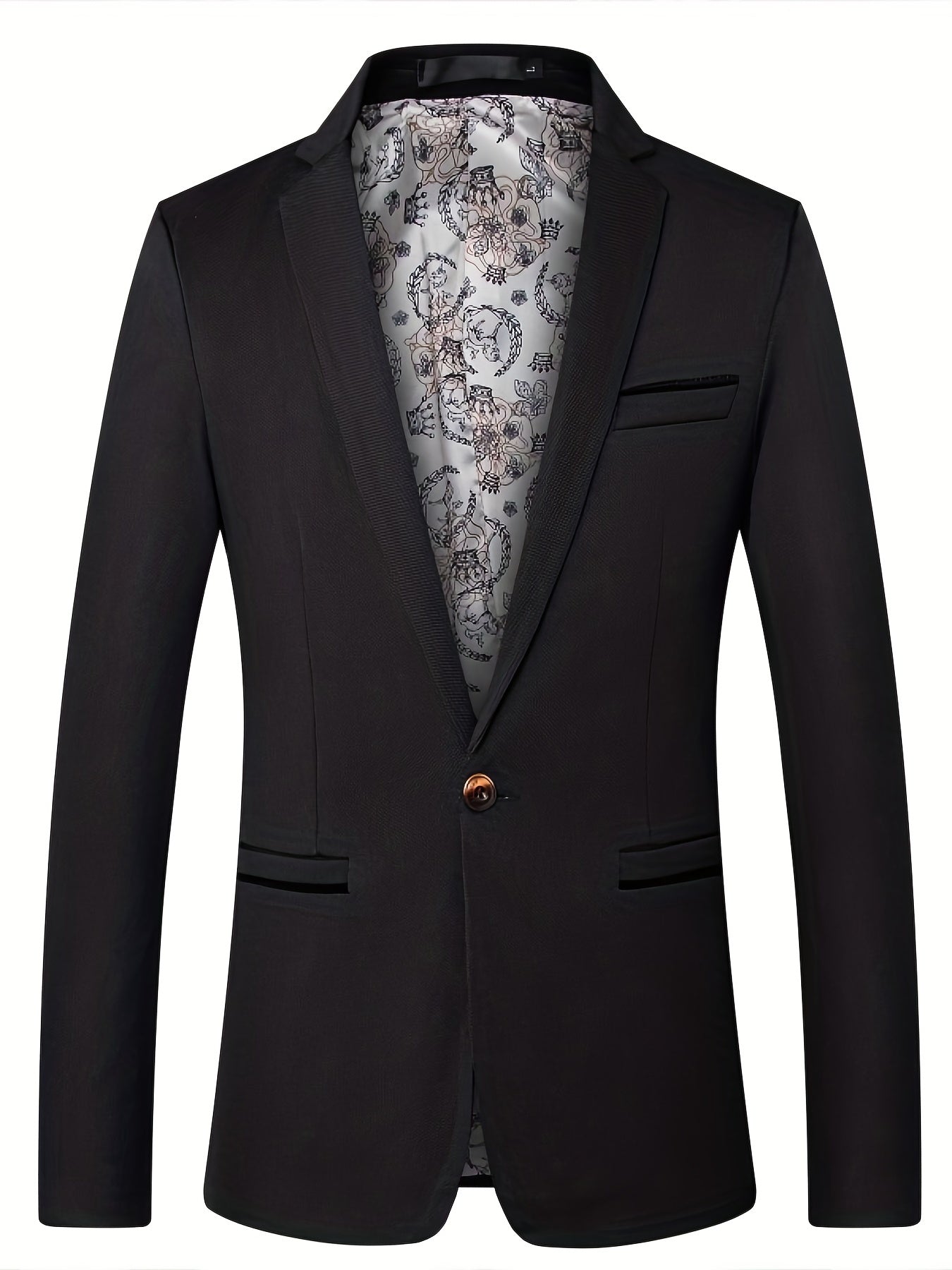 Blazer sur mesure à un bouton pour homme – Coupe élégante