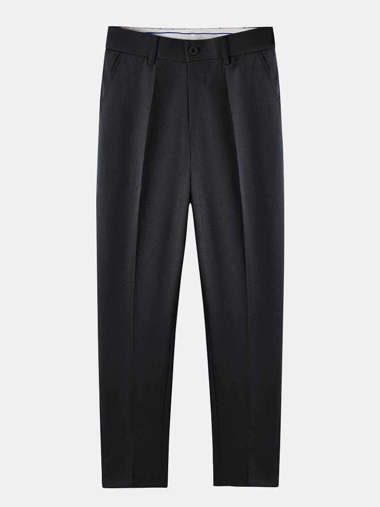 Polo V col jacquard & pantalon fuselé – Ensemble golf homme