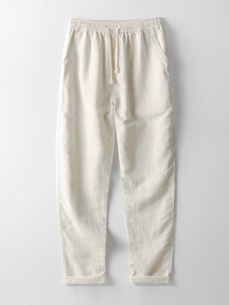 Ensemble à manches courtes pour homme – Tenue d'été légère en lin