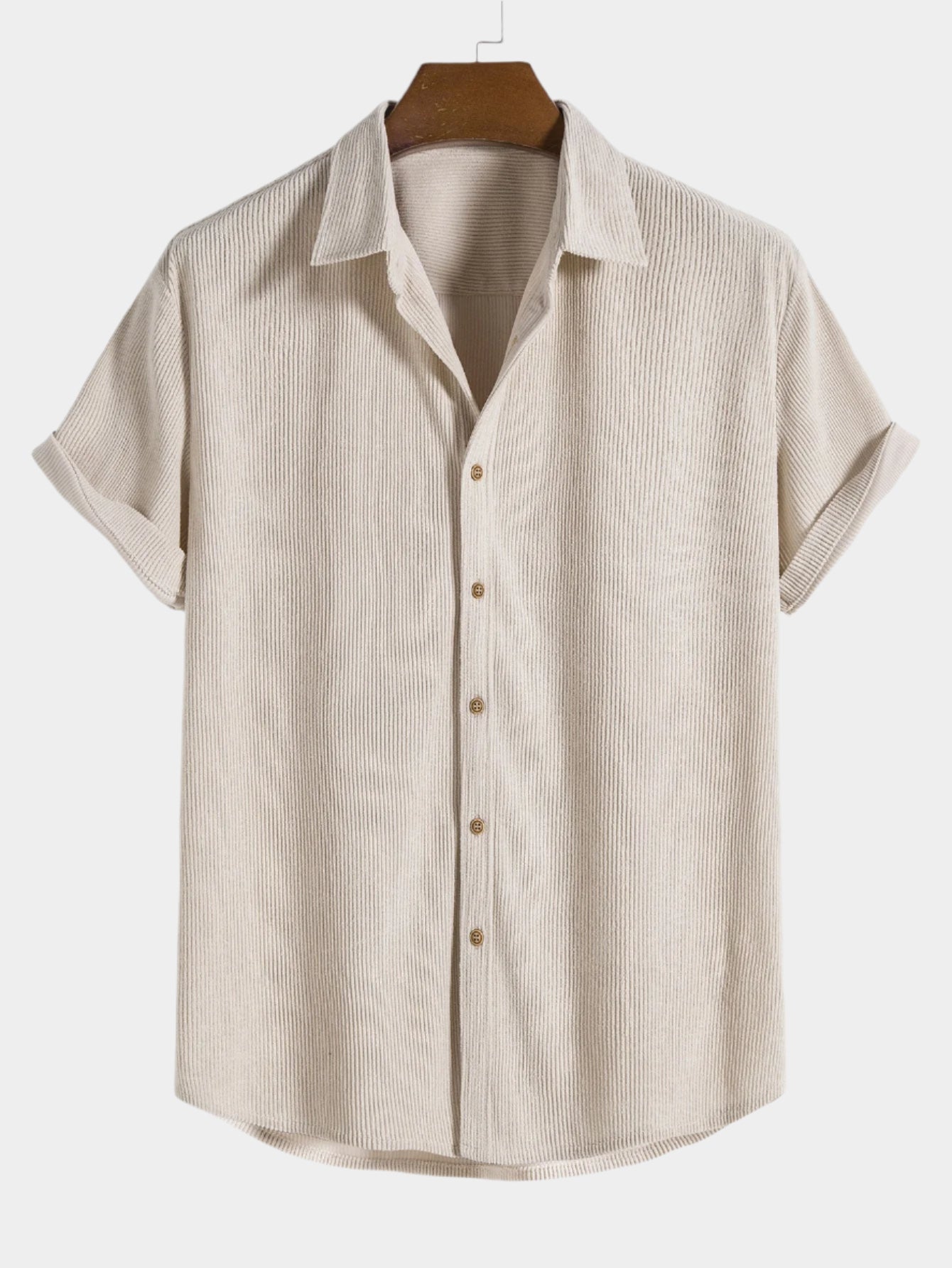 Polo boutonné à manches courtes en coton – Tenue d'été décontractée